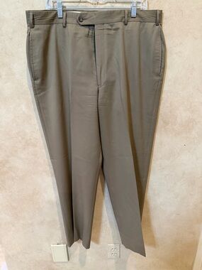 Jos. A. Bank khaki Dress Pants - Classic Tailored chinos 38x29 tiny pin hole pic